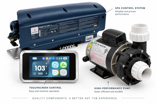 Approved control pack, touchscreen, and pump arranged together